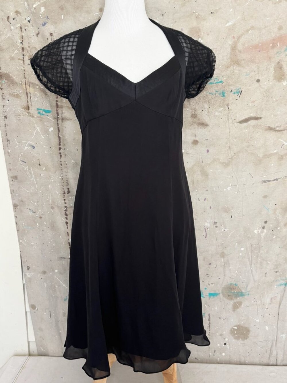 Badgley Mischka Silk Mini Dress